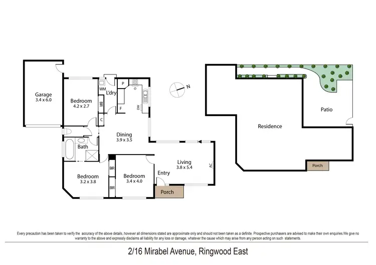 Floorplan of Homely unit listing, 2/16 Mirabel Avenue, Ringwood East VIC 3135