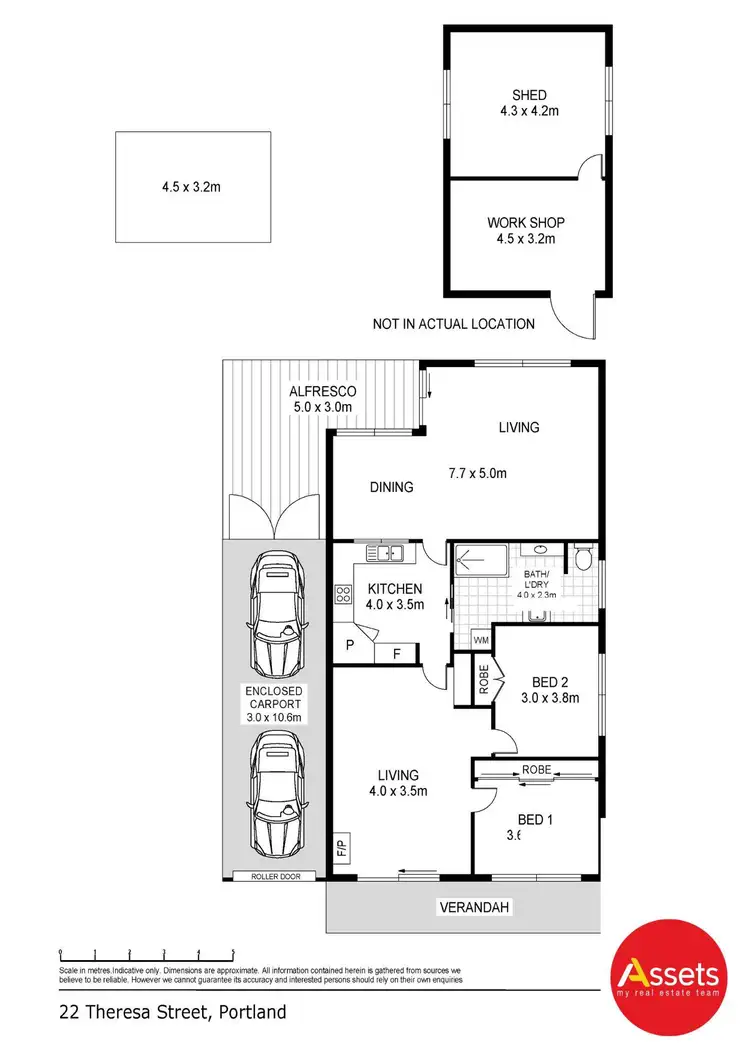 Floorplan of Homely house listing, 22 Theresa Street, Portland VIC 3305