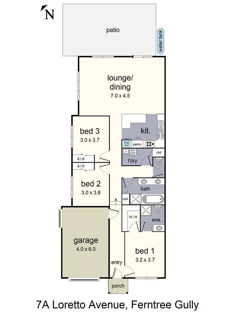 Floorplan of Homely house listing, 7a Loretto Avenue, Ferntree Gully VIC 3156