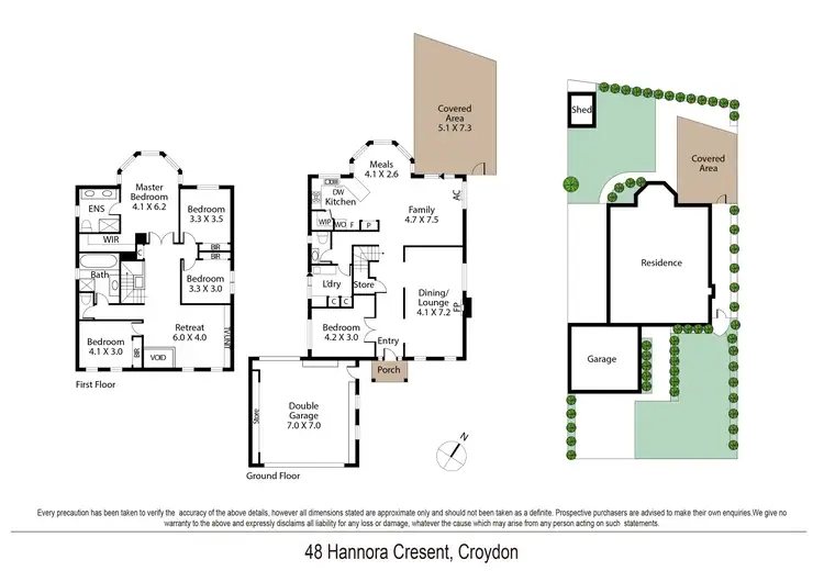 Floorplan of Homely house listing, 48 Hannora Crescent, Croydon VIC 3136