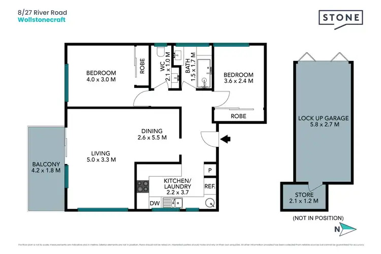 Floorplan of Homely apartment listing, 8/27 River Road, Wollstonecraft NSW 2065