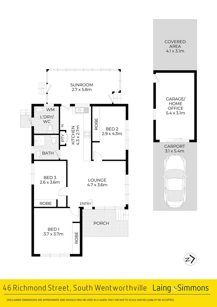 Floorplan of Homely house listing, 46 Richmond Street, South Wentworthville NSW 2145