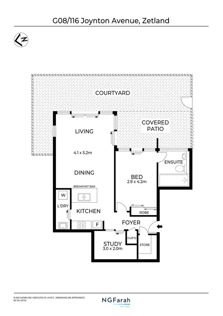 Floorplan of Homely apartment listing, 8/116 Joynton Avenue, Zetland NSW 2017