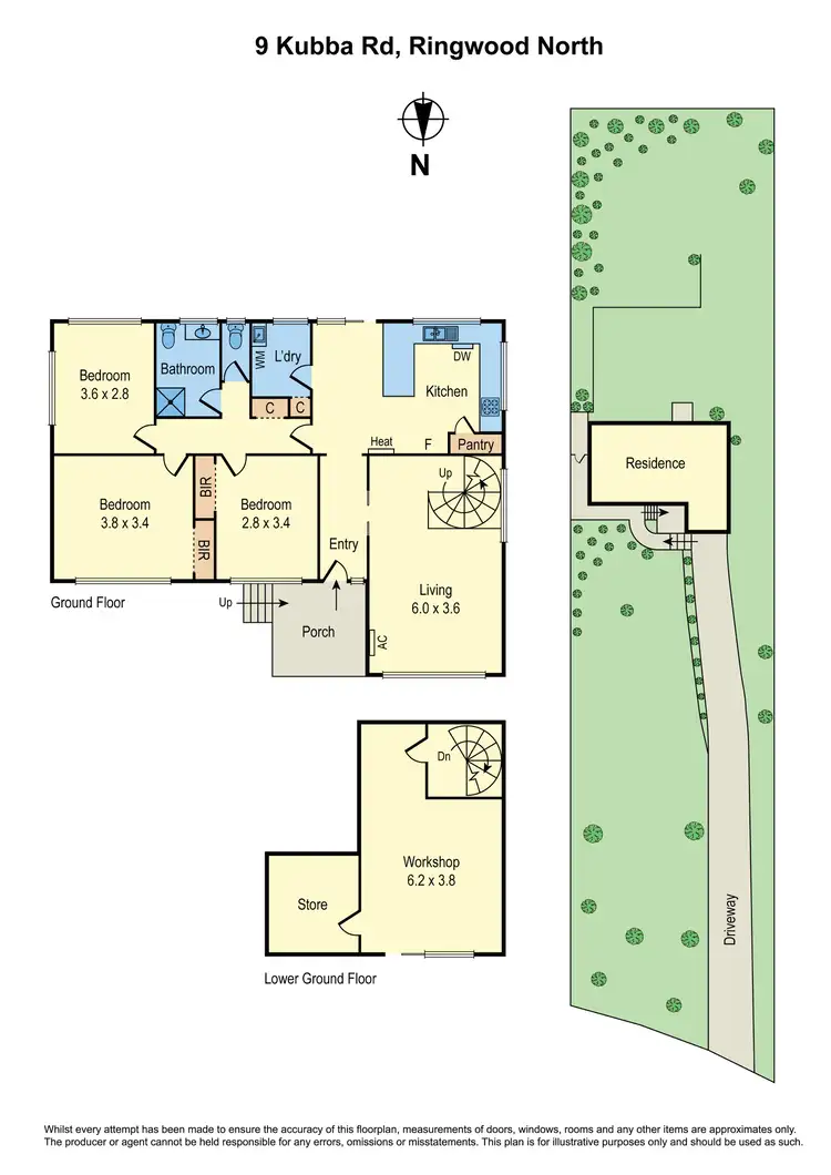 Floorplan of Homely house listing, 9 Kubba Road, Ringwood North VIC 3134