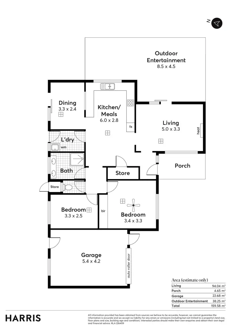 Floorplan of Homely unit listing, 3/3 Nibley Avenue, Everard Park SA 5035