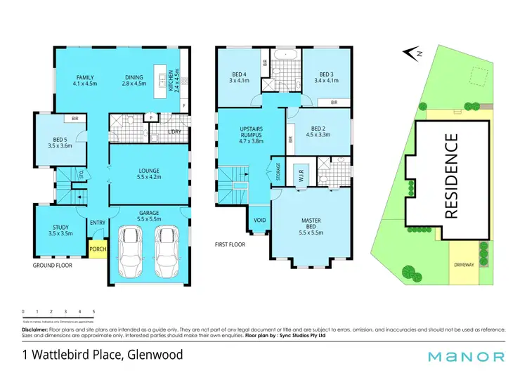 Floorplan of Homely house listing, 1 Wattlebird Place, Glenwood NSW 2768