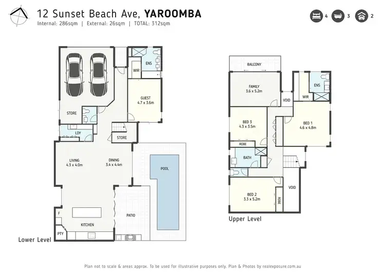 Floorplan of Homely house listing, 12 Sunset Beach Avenue, Yaroomba QLD 4573
