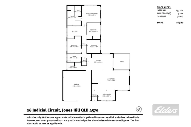 Floorplan of Homely house listing, 26 Judicial Circuit, Jones Hill QLD 4570