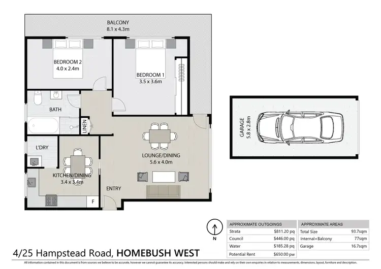 Floorplan of Homely unit listing, 4/25-27 Hampstead Road, Homebush West NSW 2140