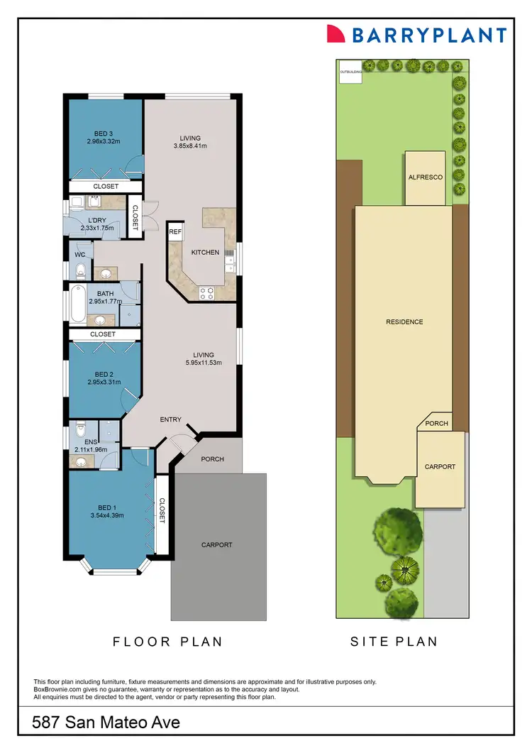 Floorplan of Homely townhouse listing, 587 San Mateo Avenue, Mildura VIC 3500