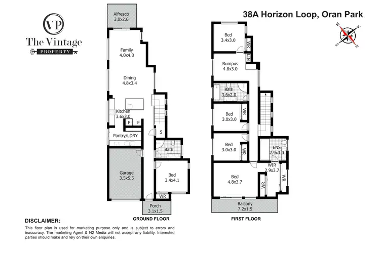 Floorplan of Homely house listing, 38A Horizon Loop, Oran Park NSW 2570