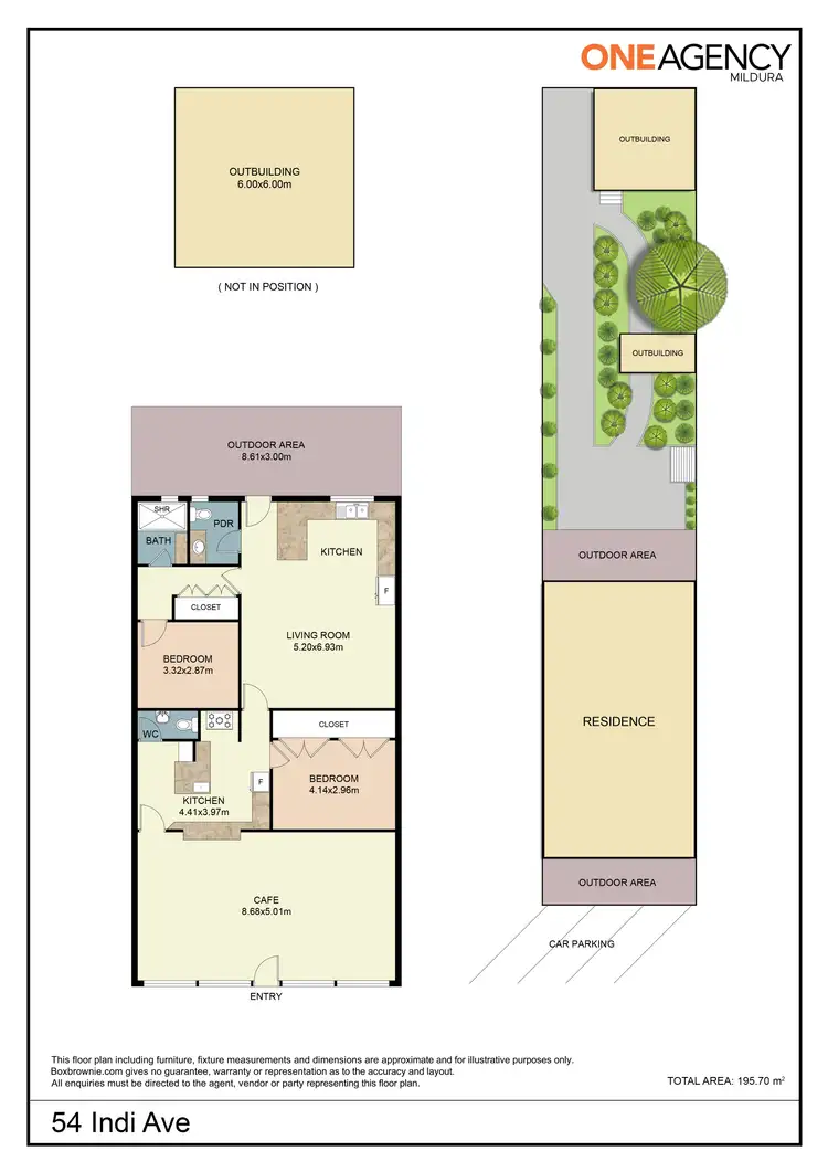 Floorplan of Homely house listing, 54 Indi Avenue, Red Cliffs VIC 3496