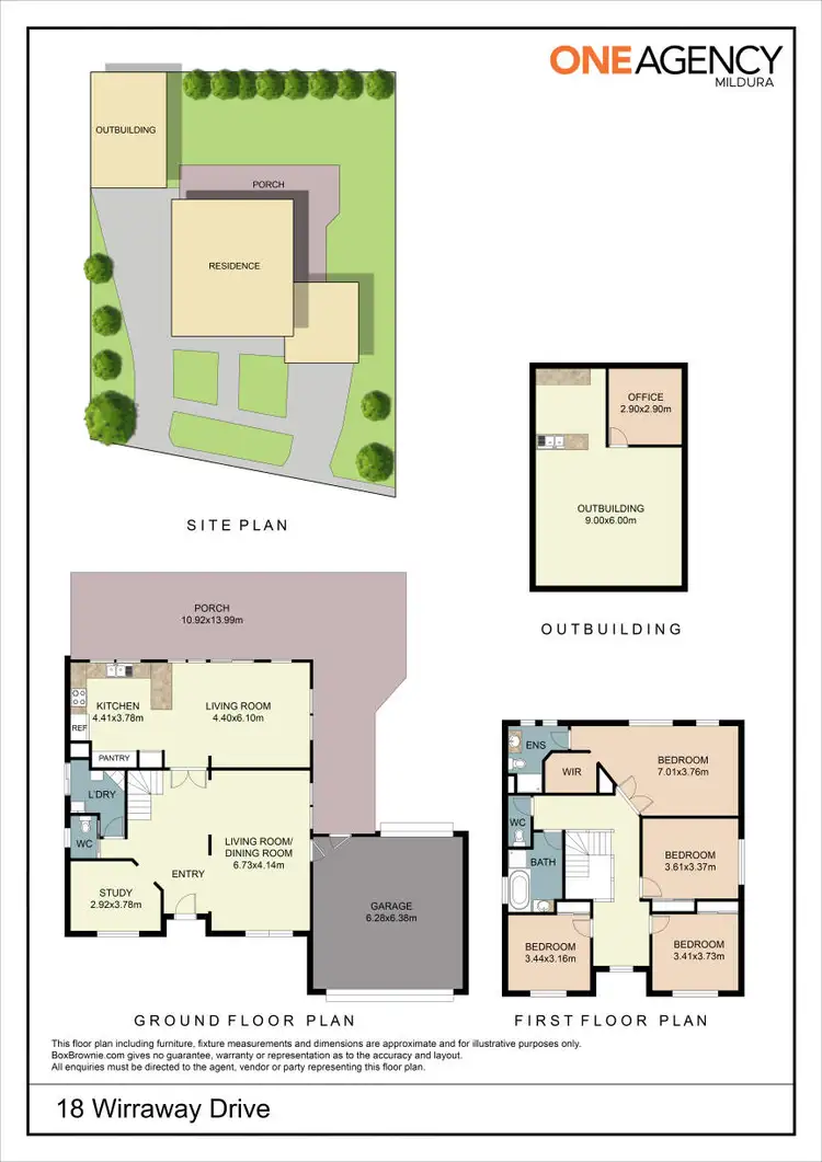 Floorplan of Homely house listing, 18 Wirraway Drive, Mildura VIC 3500
