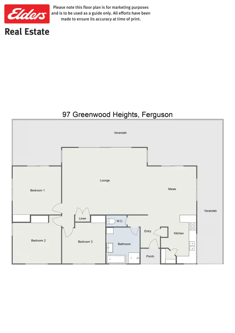 Floorplan of Homely house listing, 97 Greenwood Heights, Ferguson WA 6236