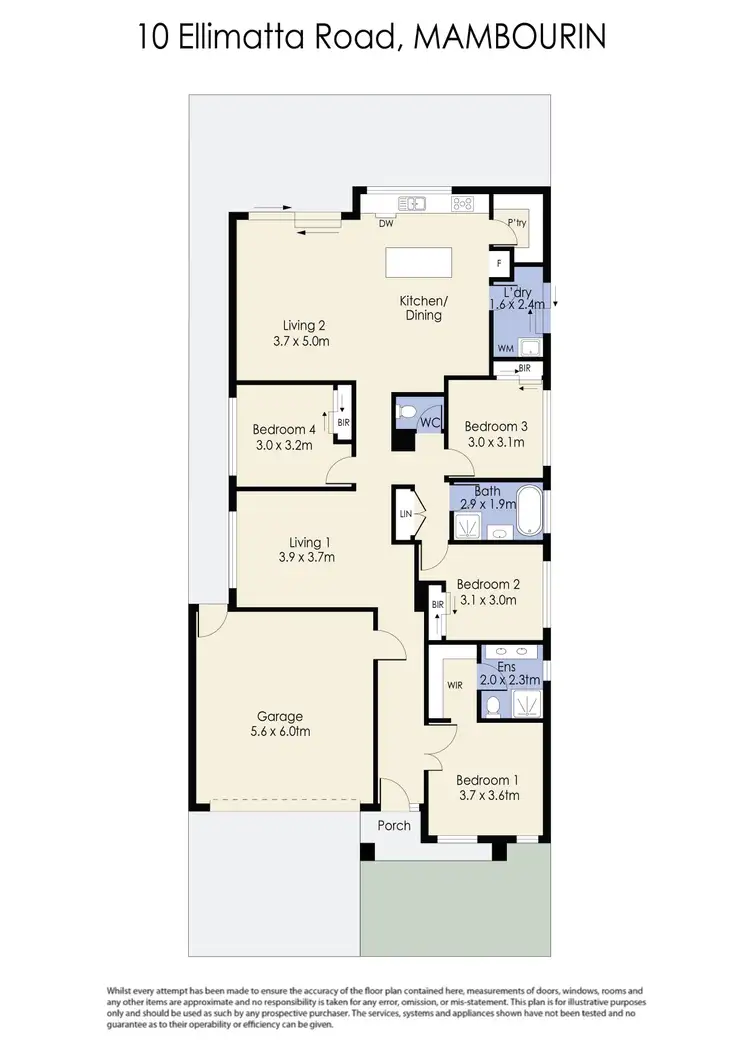 Floorplan of Homely house listing, 10 Ellimatta Road, Mambourin VIC 3024