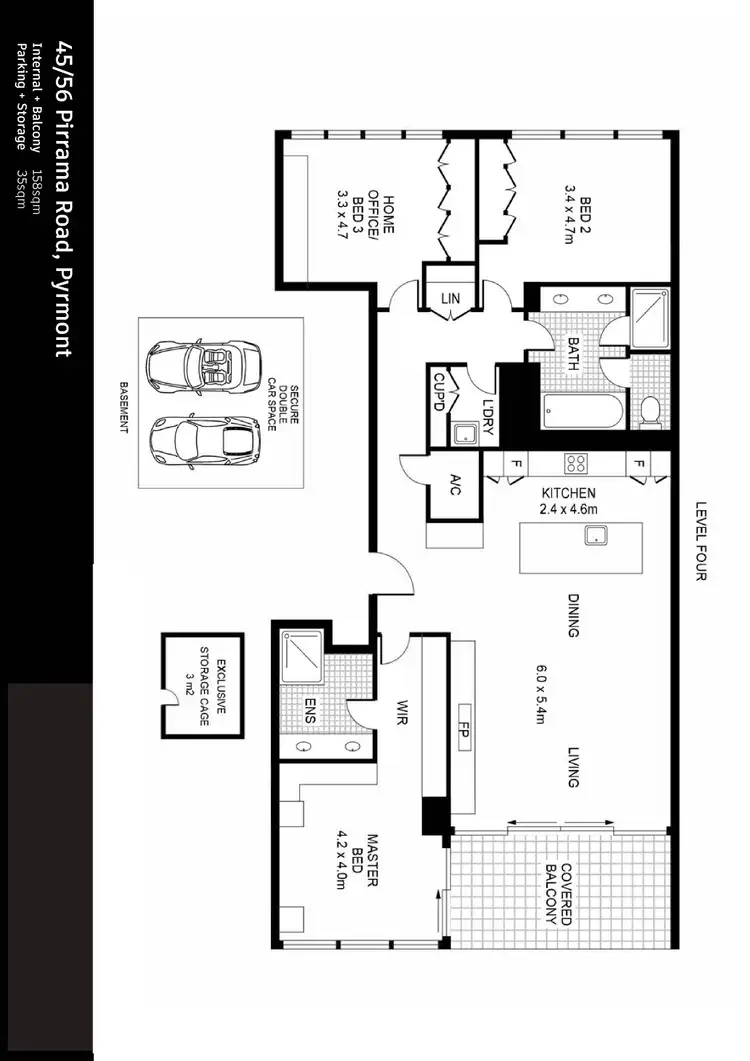 Floorplan of Homely apartment listing, 45/56 Pirrama Road, Pyrmont NSW 2009