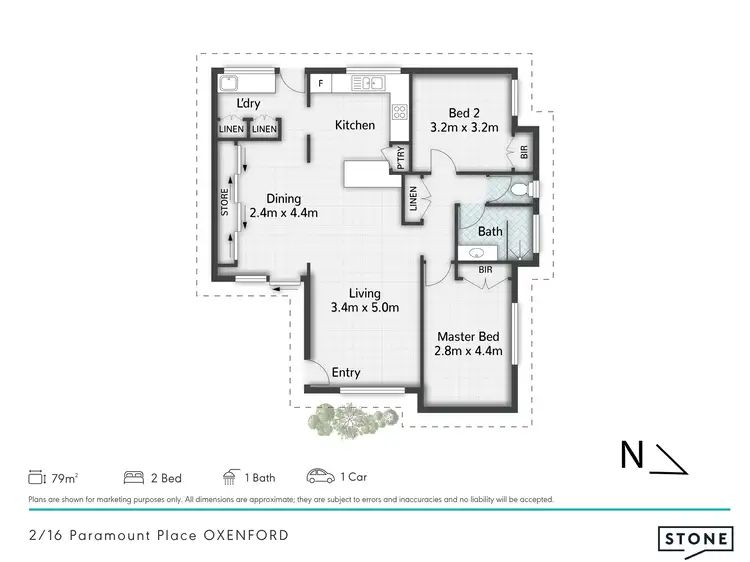 Floorplan of Homely house listing, 2/16 Paramount Place, Oxenford QLD 4210