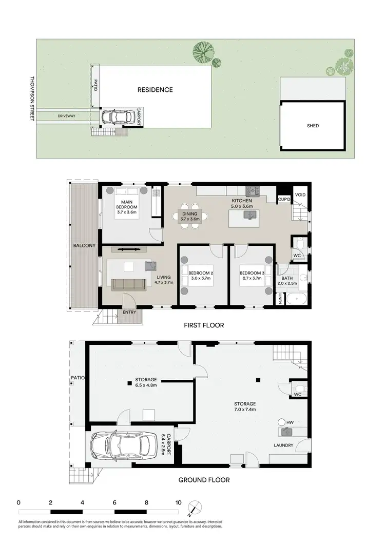 Floorplan of Homely house listing, 3 Thompson Street, Park Avenue QLD 4701