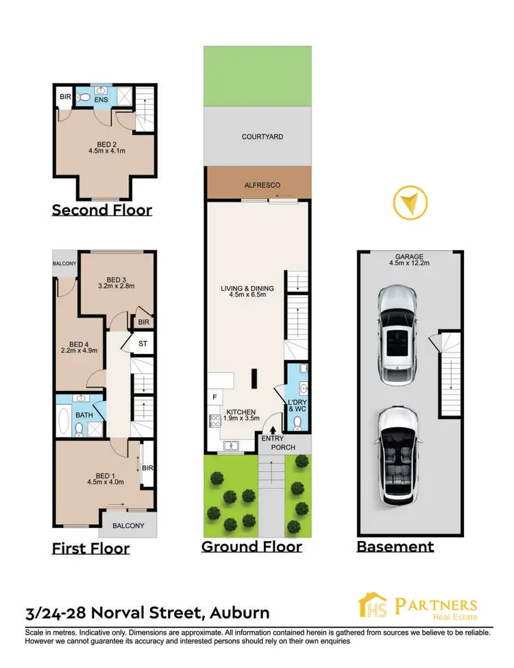 Floorplan of Homely townhouse listing, 3/24-28 Norval Street, Auburn NSW 2144