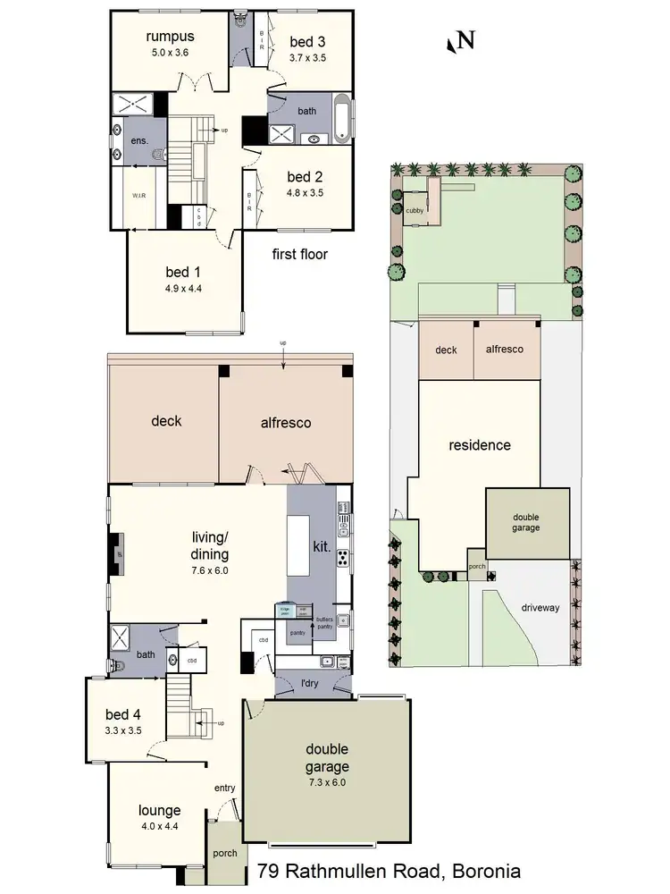 Floorplan of Homely house listing, 79 Rathmullen Road, Boronia VIC 3155
