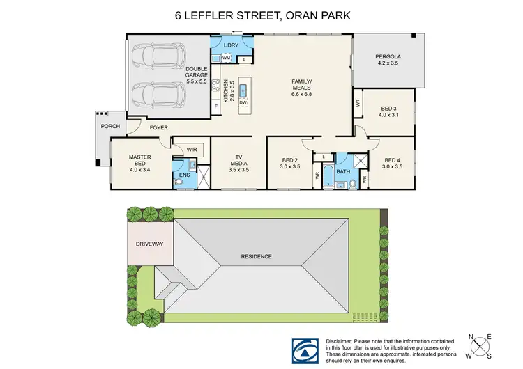Floorplan of Homely house listing, 6 Leffler Street, Oran Park NSW 2570