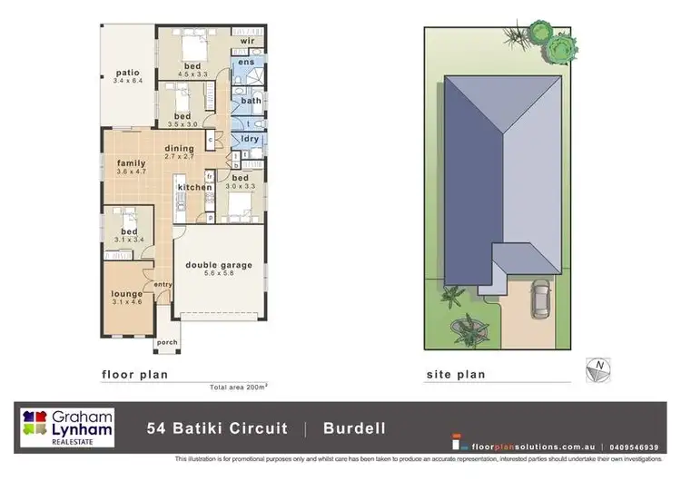 Floorplan of Homely house listing, 54 Batiki Circuit, Burdell QLD 4818