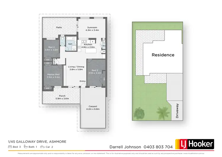 Floorplan of Homely house listing, 1/45 Galloway Drive, Ashmore QLD 4214