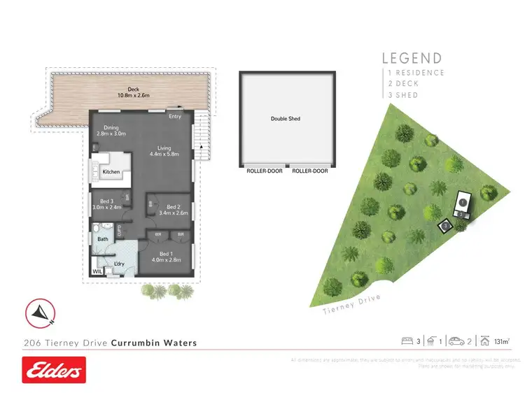 Floorplan of Homely house listing, 206 Tierney Drive, Currumbin Waters QLD 4223