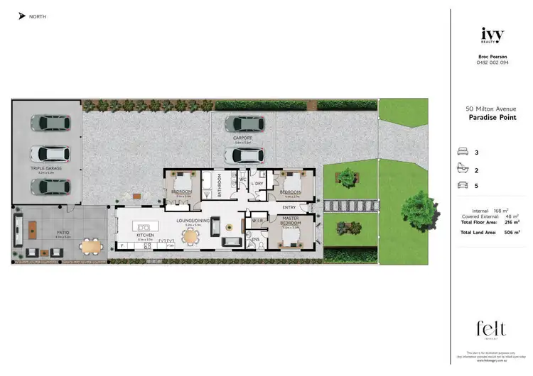 Floorplan of Homely house listing, 50 Milton Avenue, Paradise Point QLD 4216