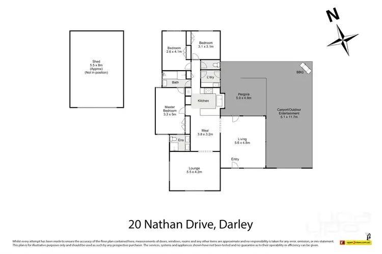 Floorplan of Homely house listing, 20 Nathan Drive, Darley VIC 3340