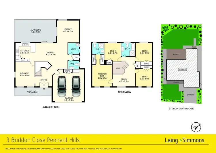 Floorplan of Homely house listing, 3 Briddon Close, Pennant Hills NSW 2120