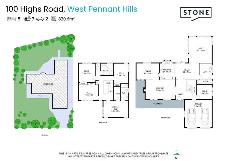Floorplan of Homely house listing, 100 Highs Road, West Pennant Hills NSW 2125