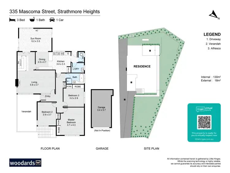 Floorplan of Homely house listing, 335 Mascoma Street, Strathmore Heights VIC 3041