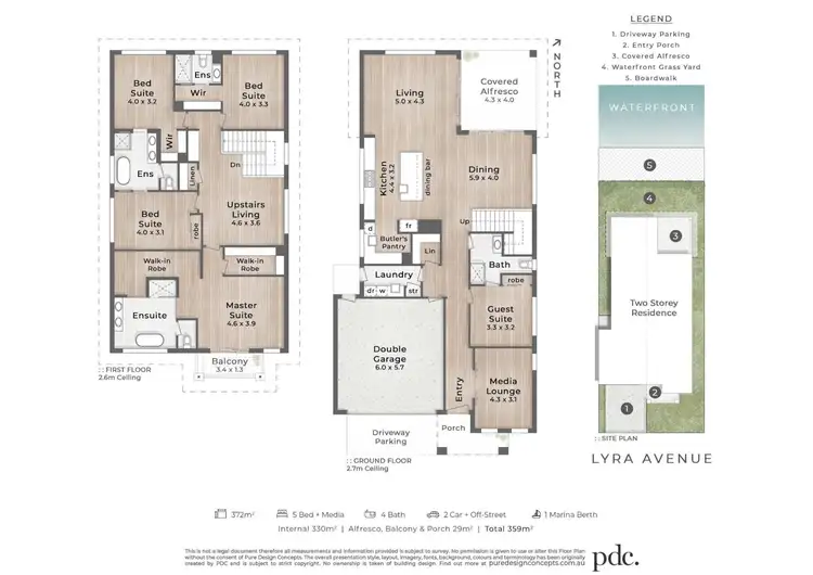 Floorplan of Homely house listing, 5/1 Lyra Avenue, Hope Island QLD 4212