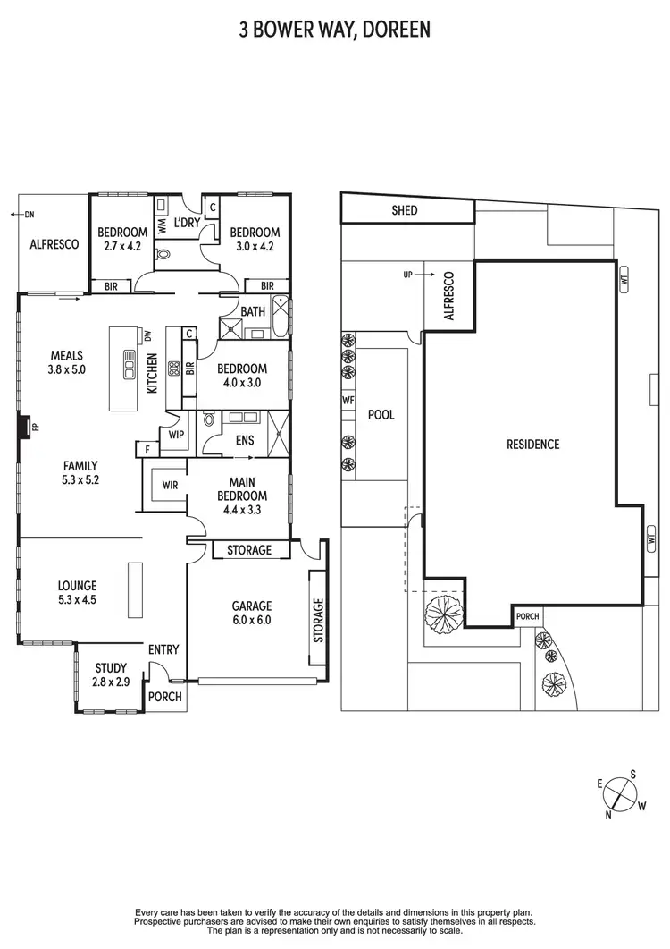 Floorplan of Homely house listing, 3 Bower Way, Doreen VIC 3754