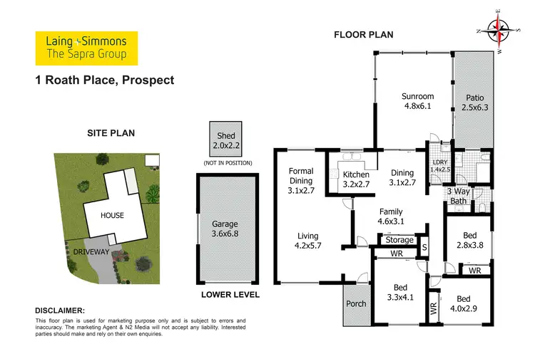 Floorplan of Homely house listing, 1 Roath Place, Prospect NSW 2148