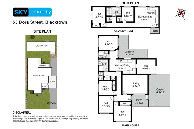 Floorplan of Homely house listing, 53 Dora Street, Blacktown NSW 2148