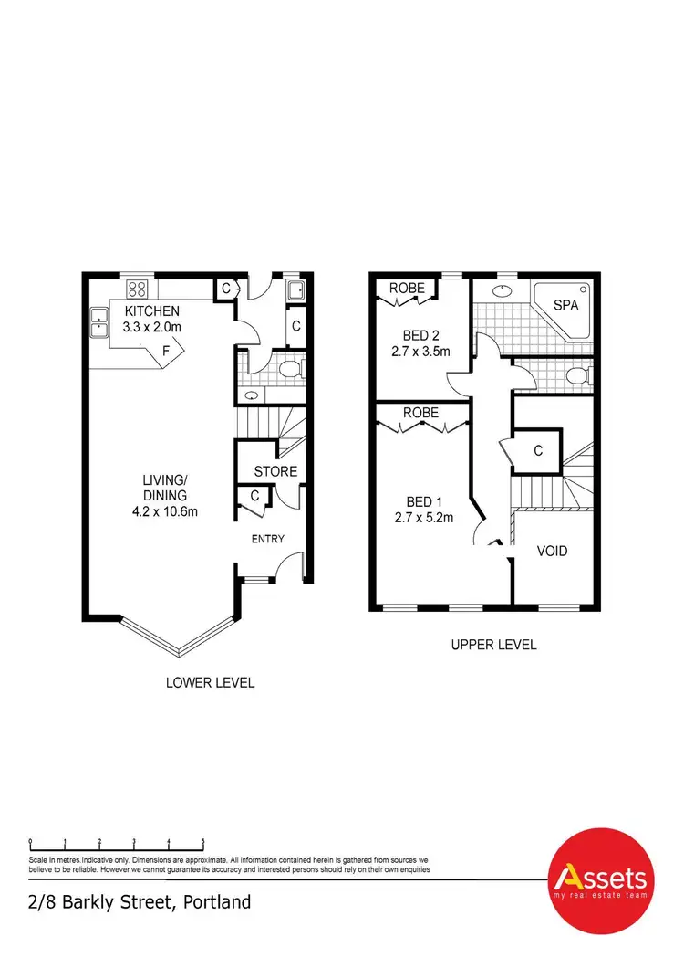 Floorplan of Homely unit listing, 2/8 Barkly Street, Portland VIC 3305