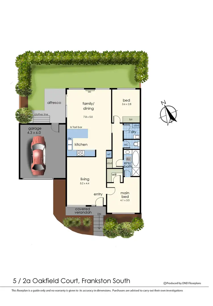 Floorplan of Homely house listing, 5/2A Oakfield Court, Frankston South VIC 3199