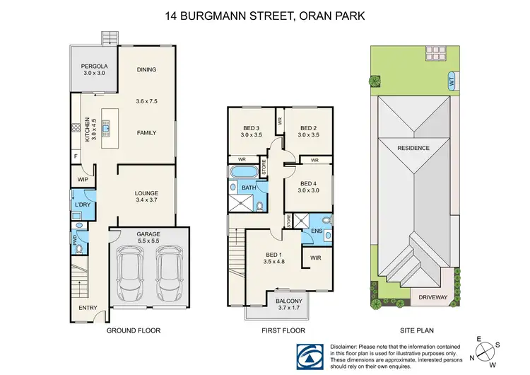 Floorplan of Homely house listing, 14 Burgmann Street, Oran Park NSW 2570