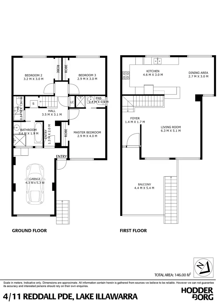 Floorplan of Homely townhouse listing, 4/11 Reddall Parade, Lake Illawarra NSW 2528