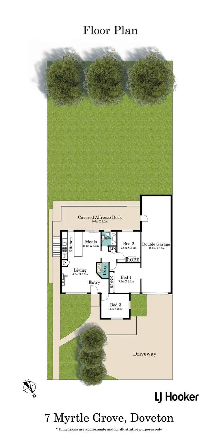 Floorplan of Homely house listing, 7 Myrtle Grove, Doveton VIC 3177