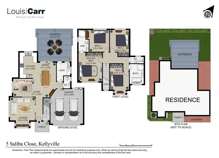 Floorplan of Homely townhouse listing, 5 Saliba Close, Kellyville NSW 2155