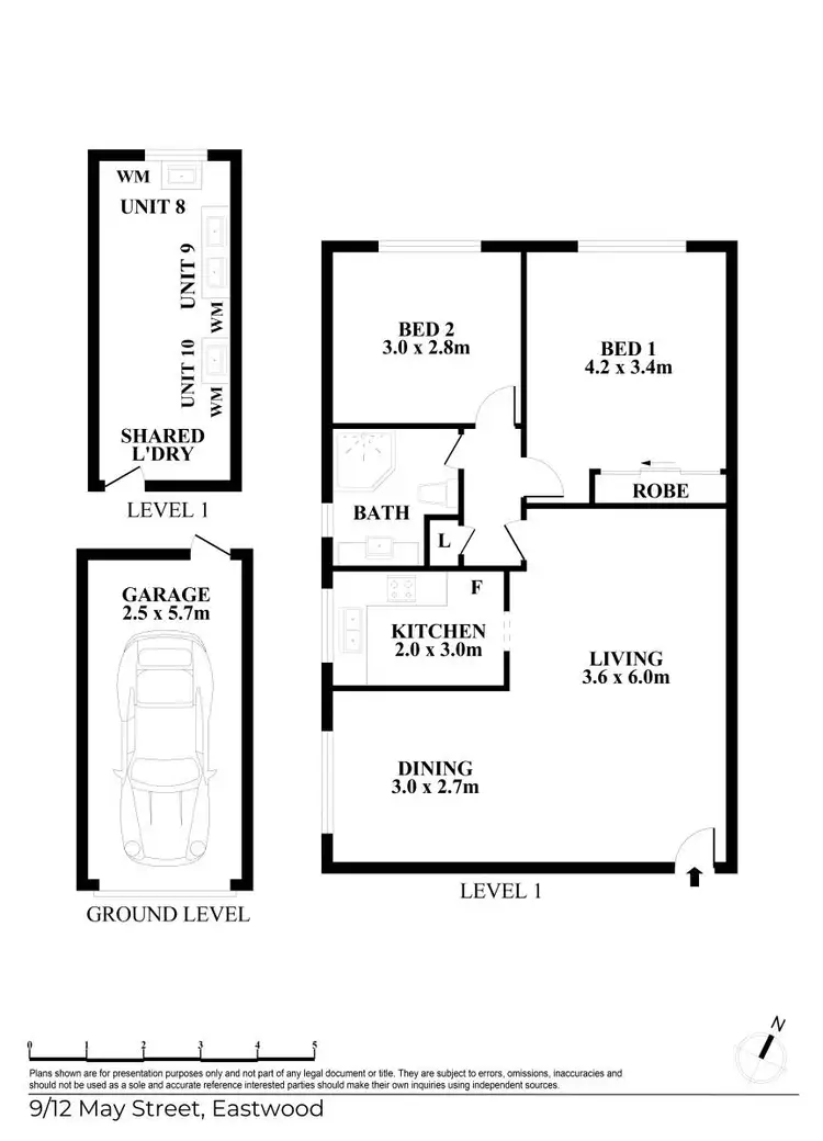 Floorplan of Homely unit listing, 9/12 May Street, Eastwood NSW 2122