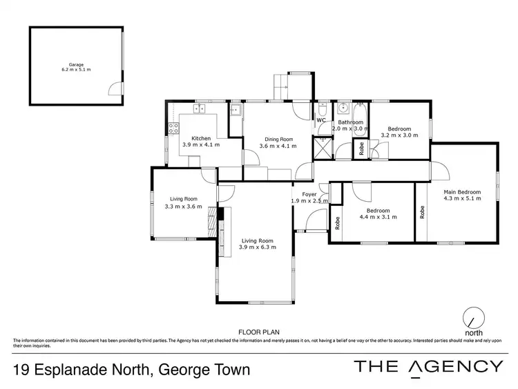 Floorplan of Homely house listing, 19 Esplanade North, George Town TAS 7253