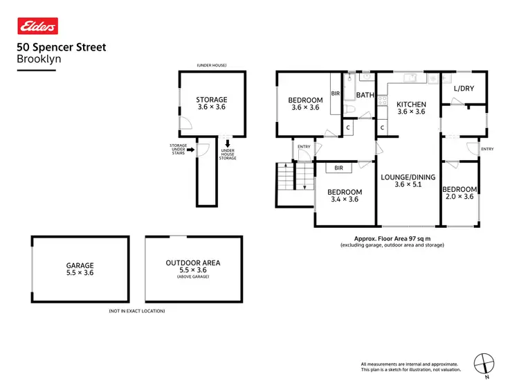 Floorplan of Homely house listing, 50 Spencer Street, Brooklyn TAS 7320