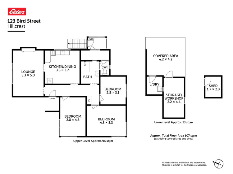 Floorplan of Homely house listing, 123 Bird Street, Hillcrest TAS 7320