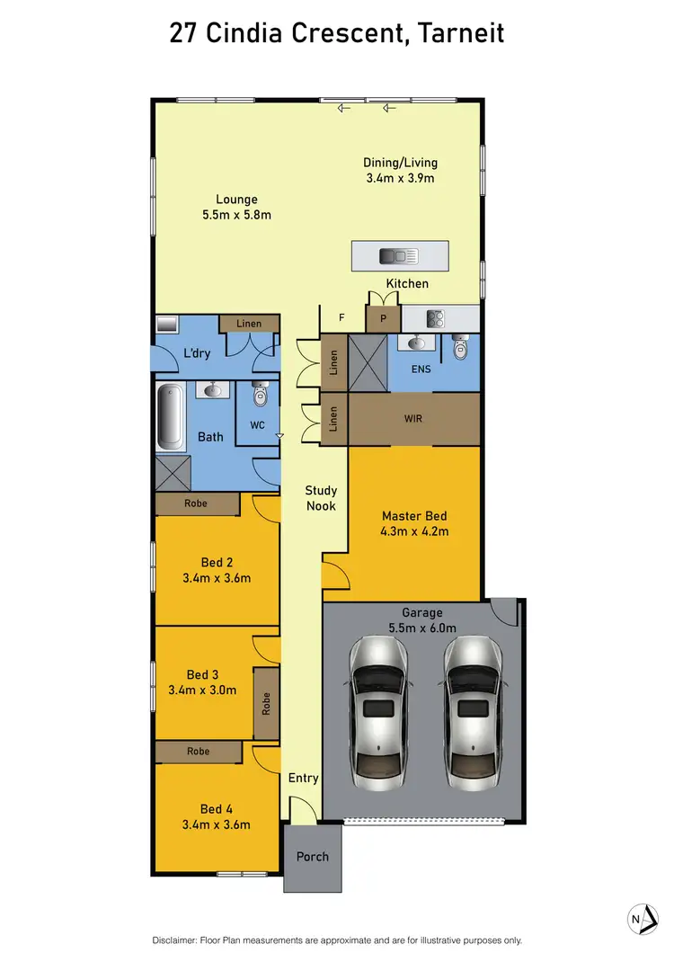 Floorplan of Homely house listing, 27 Cindia Crescent, Tarneit VIC 3029