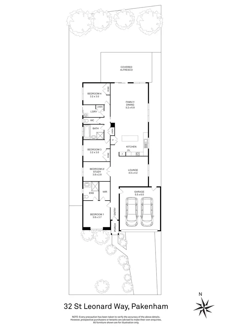 Floorplan of Homely house listing, 32 St Leonard Way, Pakenham VIC 3810