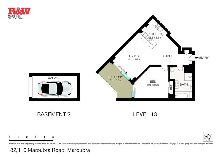 Floorplan of Homely apartment listing, 182/116-132 Maroubra Road, Maroubra NSW 2035